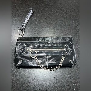 UEC LIMITED EDITION BLACK SILVER GOTH WRISTLET PURSE BAG